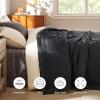 imageBedsure Lightweight Blanket for Summer Queen Size  Down Alternative Blanket with Satin Trim for Bed Light Summer Throw Grey 90x90 Inches04  Black