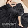 imageBedsure Lightweight Blanket for Summer Queen Size  Down Alternative Blanket with Satin Trim for Bed Light Summer Throw Grey 90x90 Inches04  Black