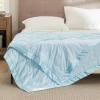 imageBedsure Lightweight Blanket for Summer Queen Size  Down Alternative Blanket with Satin Trim for Bed Light Summer Throw Grey 90x90 Inches05  Blue