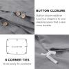 imageBedsure Linen Duvet Cover King  Linen Cotton Blend Duvet Cover Set Light Khaki Color Duvet Cover 3 Pieces 1 Duvet Cover 104 x 90 Inches and 2 Pillowcases Comforter Sold Separately02  Grey No Comforter