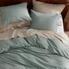 imageBedsure Linen Duvet Cover King  Linen Cotton Blend Duvet Cover Set Light Khaki Color Duvet Cover 3 Pieces 1 Duvet Cover 104 x 90 Inches and 2 Pillowcases Comforter Sold Separately12  Sage Green No Comforter
