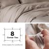 imageBedsure Linen Duvet Cover Queen Size  Linen Cotton Blend Bedding Set Soft ampamp Cozy 3 Pieces 1 Duvet Cover 90x90 Inches and 2 Pillowcases Light Khaki Color Cooling Bedding Comforter Sold Separately16 Warm Tan No Comforter