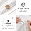 imageBedsure Linen Duvet Cover Queen Size  Linen Cotton Blend Bedding Set Soft ampamp Cozy 3 Pieces 1 Duvet Cover 90x90 Inches and 2 Pillowcases Light Khaki Color Cooling Bedding Comforter Sold Separately15 White No Comforter