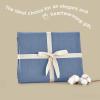 imageBedsure Linen Sheets  Queen Size Bed Blend from Linen Cotton Bedsheets Breathable Cotton Bedsheets Gifts for All Seasons 4 Pieces Linen07  Blue