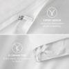 imageBedsure Luxury Hotel Duvet Cover Queen Size 100 White Cotton Embroidery Bedding Set Includes 1 Duvet Cover 90x90 Inches with Zipper Closure ampamp 2 Pillow Shams Comforter Sold Separately03  Embroidery White No Comforter