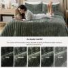 imageBedsure Luxury Velvet Quilt King Size Set  Lightweight Velvet Comforter King Corduroy Cloud Bedspread Coverlet Quilted Bedding Set Soft Winter Quilt with 2 Pillow Shams 106quotx96quot Ivory White01  Olive Green