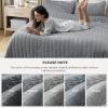 imageBedsure Luxury Velvet Quilt King Size Set  Lightweight Velvet Comforter King Corduroy Cloud Bedspread Coverlet Quilted Bedding Set Soft Winter Quilt with 2 Pillow Shams 106quotx96quot Ivory White02  Sliver Gray
