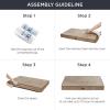 imageBedsure Memory Foam Dog Beds Large Sized Dog  Orthopedic Pet Beds for Crate with Removable Washable Cover and Nonskid Bottom Plush Flannel Fleece Top Pet Mat GreyKhaki