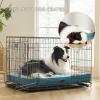 imageBedsure Memory Foam Dog Beds Large Sized Dog  Orthopedic Pet Beds for Crate with Removable Washable Cover and Nonskid Bottom Plush Flannel Fleece Top Pet Mat GreyBlue