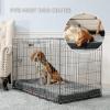 imageBedsure Memory Foam Dog Beds Large Sized Dog  Orthopedic Pet Beds for Crate with Removable Washable Cover and Nonskid Bottom Plush Flannel Fleece Top Pet Mat GreyGrey