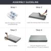 imageBedsure Memory Foam Dog Beds Large Sized Dog  Orthopedic Pet Beds for Crate with Removable Washable Cover and Nonskid Bottom Plush Flannel Fleece Top Pet Mat GreyGrey