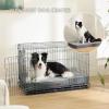 imageBedsure Memory Foam Dog Beds Large Sized Dog  Orthopedic Pet Beds for Crate with Removable Washable Cover and Nonskid Bottom Plush Flannel Fleece Top Pet Mat GreyGrey