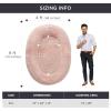 imageBedsure Memory Foam Human Dog Bed 72quotx48quotx12quot Calming Giant Human Dog Bed for Adults People Fits Pet Families with Storage Pocket Fluffy Faux Fur Orthopedic Dog Bean Bed PinkPink