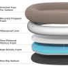imageBedsure Memory Foam Human Dog Bed 72quotx48quotx12quot Calming Giant Human Dog Bed for Adults People Fits Pet Families with Storage Pocket Fluffy Faux Fur Orthopedic Dog Bean Bed PinkPink