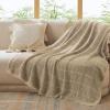 imageBedsure Oatmeal Throw Blankets for Couch  Decorative Waffle Woven Throw Gifts with Tassels Soft and Lightweight Farmhouse Blankets for Couch and Sofa 50x60 Inches02  Coffee