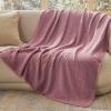 imageBedsure Oatmeal Throw Blankets for Couch  Decorative Waffle Woven Throw Gifts with Tassels Soft and Lightweight Farmhouse Blankets for Couch and Sofa 50x60 Inches05  Dusty Rose