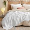 imageBedsure Oatmeal Throw Blankets for Couch  Decorative Waffle Woven Throw Gifts with Tassels Soft and Lightweight Farmhouse Blankets for Couch and Sofa 50x60 Inches01  Off White