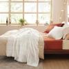 imageBedsure Oatmeal Throw Blankets for Couch  Decorative Waffle Woven Throw Gifts with Tassels Soft and Lightweight Farmhouse Blankets for Couch and Sofa 50x60 Inches01  Cream