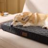 imageBedsure Orthopedic Dog Bed Large Sized Dog  Memory Foam Pet Mattress with Removable Washable Cover and Egg Crate Foam Thick Flat Suitable for Pet Up to 65 lbs 36x27x35 Inches GreyBlack