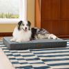imageBedsure Orthopedic Dog Bed Large Sized Dog  Memory Foam Pet Mattress with Removable Washable Cover and Egg Crate Foam Thick Flat Suitable for Pet Up to 65 lbs 36x27x35 Inches GreyGrey