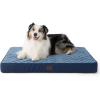 imageBedsure Orthopedic Dog Bed Large Sized Dog  Memory Foam Pet Mattress with Removable Washable Cover and Egg Crate Foam Thick Flat Suitable for Pet Up to 65 lbs 36x27x35 Inches GreyNavy