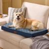 imageBedsure Orthopedic Dog Bed Large Sized Dog  Memory Foam Pet Mattress with Removable Washable Cover and Egg Crate Foam Thick Flat Suitable for Pet Up to 65 lbs 36x27x35 Inches GreyNavy
