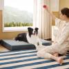 imageBedsure Orthopedic Dog Bed Large Sized Dog  Memory Foam Pet Mattress with Removable Washable Cover and Egg Crate Foam Thick Flat Suitable for Pet Up to 65 lbs 36x27x35 Inches GreyGrey