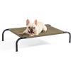 imageBedsure Outdoor Elevated Dog Bed Large Sized Dog Portable Indoor ampamp Outdoor Cooling Raised Cot Pet Hammock Bed with SkidResistant Feet Frame with Breathable Mesh Deep Sea Blue 49 inchesBrown