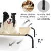 imageBedsure Outdoor Elevated Dog Bed Large Sized Dog Portable Indoor ampamp Outdoor Cooling Raised Cot Pet Hammock Bed with SkidResistant Feet Frame with Breathable Mesh Deep Sea Blue 49 inchesKhaki