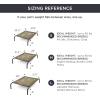 imageBedsure Outdoor Elevated Dog Bed Large Sized Dog Portable Indoor ampamp Outdoor Cooling Raised Cot Pet Hammock Bed with SkidResistant Feet Frame with Breathable Mesh Deep Sea Blue 49 inchesBrown