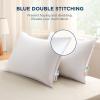imageBedsure Pillows Queen Size Set of 2 Prewashed UltraSoft Bed Pillows Hotel Luxury Down Alternative Filling Breathable ampamp Fluffy for Back Side Stomach SleepersKing
