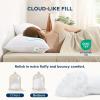 imageBedsure Pillows Queen Size Set of 2 Prewashed UltraSoft Bed Pillows Hotel Luxury Down Alternative Filling Breathable ampamp Fluffy for Back Side Stomach SleepersKing