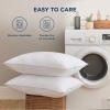 imageBedsure Pillows Queen Size Set of 2 Prewashed UltraSoft Bed Pillows Hotel Luxury Down Alternative Filling Breathable ampamp Fluffy for Back Side Stomach SleepersQueen