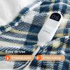 imageBedsure Plaid Heated Blanket Throw  Flannel Sherpa Electric Blanket with Plaid Pattern Heating with 6 Heating Levels 4 Time Settings 3Hour AutoOff Warm Gifts for Grandma Blue 50quotx60quot11  Blue
