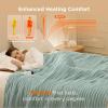 imageBedsure Plaid Heated Blanket Throw  Flannel Sherpa Electric Blanket with Plaid Pattern Heating with 6 Heating Levels 4 Time Settings 3Hour AutoOff Warm Gifts for Grandma Blue 50quotx60quot07  Emerald Green