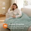 imageBedsure Plaid Heated Blanket Throw  Flannel Sherpa Electric Blanket with Plaid Pattern Heating with 6 Heating Levels 4 Time Settings 3Hour AutoOff Warm Gifts for Grandma Blue 50quotx60quot07  Emerald Green