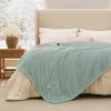 imageBedsure Plaid Heated Blanket Throw  Flannel Sherpa Electric Blanket with Plaid Pattern Heating with 6 Heating Levels 4 Time Settings 3Hour AutoOff Warm Gifts for Grandma Blue 50quotx60quot07  Emerald Green