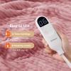 imageBedsure Plaid Heated Blanket Throw  Flannel Sherpa Electric Blanket with Plaid Pattern Heating with 6 Heating Levels 4 Time Settings 3Hour AutoOff Warm Gifts for Grandma Blue 50quotx60quot02  Bridal Rose