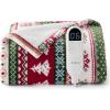 imageBedsure Plaid Heated Blanket Throw  Flannel Sherpa Electric Blanket with Plaid Pattern Heating with 6 Heating Levels 4 Time Settings 3Hour AutoOff Warm Gifts for Grandma Blue 50quotx60quot14  Fair Isle
