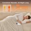 imageBedsure Plaid Heated Blanket Throw  Flannel Sherpa Electric Blanket with Plaid Pattern Heating with 6 Heating Levels 4 Time Settings 3Hour AutoOff Warm Gifts for Grandma Blue 50quotx60quot16 Light Brown