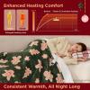 imageBedsure Plaid Heated Blanket Throw  Flannel Sherpa Electric Blanket with Plaid Pattern Heating with 6 Heating Levels 4 Time Settings 3Hour AutoOff Warm Gifts for Grandma Blue 50quotx60quot13  Gingerbread Man