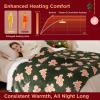 imageBedsure Plaid Heated Blanket Throw  Flannel Sherpa Electric Blanket with Plaid Pattern Heating with 6 Heating Levels 4 Time Settings 3Hour AutoOff Warm Gifts for Grandma Blue 50quotx60quot13  Gingerbread Man