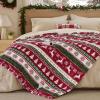 imageBedsure Plaid Heated Blanket Throw  Flannel Sherpa Electric Blanket with Plaid Pattern Heating with 6 Heating Levels 4 Time Settings 3Hour AutoOff Warm Gifts for Grandma Blue 50quotx60quot14  Fair Isle