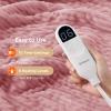 imageBedsure Plaid Heated Blanket Throw  Flannel Sherpa Electric Blanket with Plaid Pattern Heating with 6 Heating Levels 4 Time Settings 3Hour AutoOff Warm Gifts for Grandma Blue 50quotx60quot02  Bridal Rose