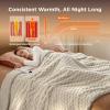 imageBedsure Plaid Heated Blanket Throw  Flannel Sherpa Electric Blanket with Plaid Pattern Heating with 6 Heating Levels 4 Time Settings 3Hour AutoOff Warm Gifts for Grandma Blue 50quotx60quot16 Light Brown