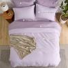 imageBedsure Queen Comforter Set Beige 8 Pieces Prewashed Queen Size Bed in a Bag with Soft Fleece Bed Blanket Down Alternative Bedding Set for All Seasons Sheets Pillowcases ampamp ShamsGrayish Purple