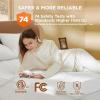 imageBedsure Removable Heated Mattress Pad Queen  Waterproof Bed Warmer with Memory ampamp Preheat Function 12Hour Timer ampamp 10 Heat Settings with Dual Controller AutoOff Electric Mattress Pad Queen 60quotx80quot