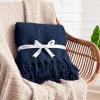 imageBedsure Sage Green Throw Blanket for Couch  Versatile Knit Woven Chenille Blanket for Chair Super Soft Warm ampamp Decorative Blanket with Tassels for Bed Sofa and Living Room Sage Green Throw07  Deep Navy