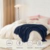 imageBedsure Sage Green Throw Blanket for Couch  Versatile Knit Woven Chenille Blanket for Chair Super Soft Warm ampamp Decorative Blanket with Tassels for Bed Sofa and Living Room Sage Green Throw07  Deep Navy