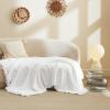 imageBedsure Sage Green Throw Blanket for Couch  Versatile Knit Woven Chenille Blanket for Chair Super Soft Warm ampamp Decorative Blanket with Tassels for Bed Sofa and Living Room Sage Green Throw02  White